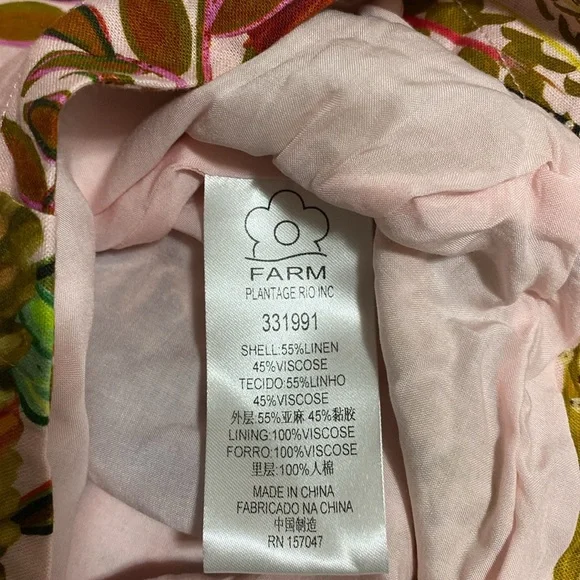 NWT FARM Rio Into The Jungle Dress Size S - Picture 12 of 12